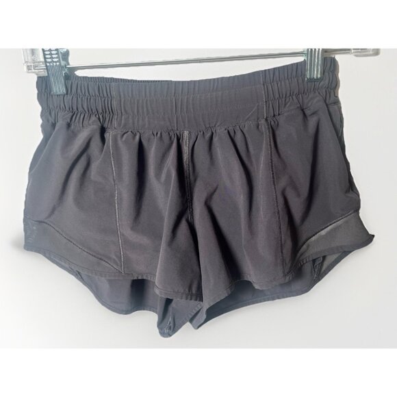 Lululemon Hotty Hot Size 4 High Rise Lined 2.5” Shorts Gray Swift Fabric. Q - Picture 1 of 5